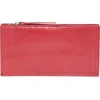 Hobo Gracie Leather Wallet In Loganberry
