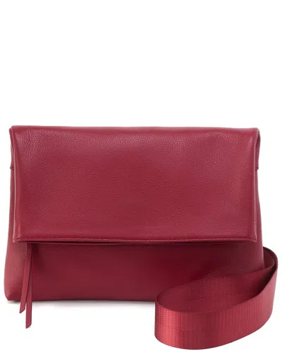 Hobo Grant Leather Crossbody In Red