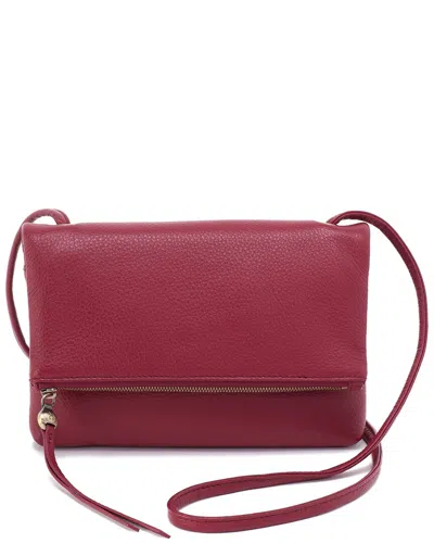 Hobo Grant Small Leather Crossbody In Red