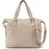 Hobo Harley Leather Satchel In Taupe