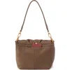 Hobo Harley Leather Shoulder Bag In Dark Elm