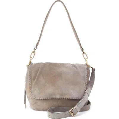 Hobo Harley Leather Shoulder Bag In Gray