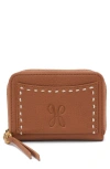 Hobo Hart Leather Card Case In Warm Honey