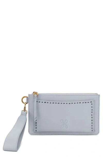 Hobo Hart Leather Wristlet In Blue