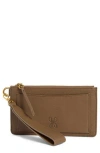 Hobo Hart Leather Wristlet In Brown