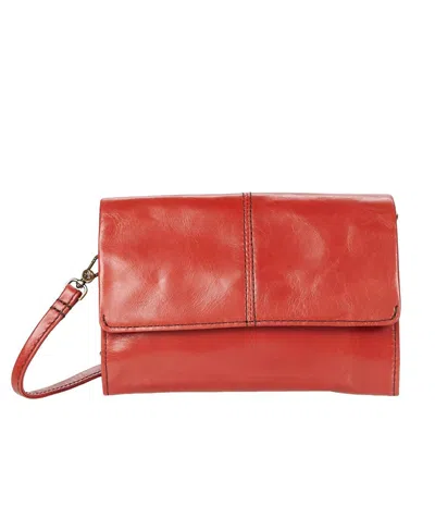 Hobo Jetty Crossbody In Brick In Orange