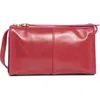 Hobo Jewel Leather Crossbody Bag In Cranberry