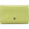 Hobo Jill Leather Trifold Wallet In Green
