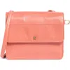 Hobo Jill Leather Wallet Crossbody Bag In Cherry Blossom