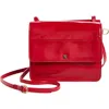 Hobo Jill Leather Wallet Crossbody Bag In Claret