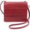 Hobo Jill Leather Wallet Crossbody Bag In Cranberry