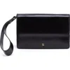 Hobo Jill Leather Wristlet In Black