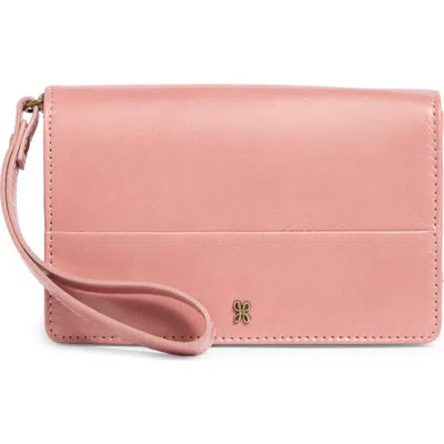 Hobo Jill Leather Wristlet In Pink