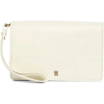 Hobo Jill Leather Wristlet In White