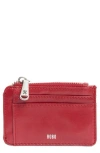 Hobo Kai Leather Cardholder In Loganberry