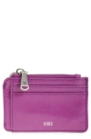 Hobo Kai Leather Cardholder In Violet