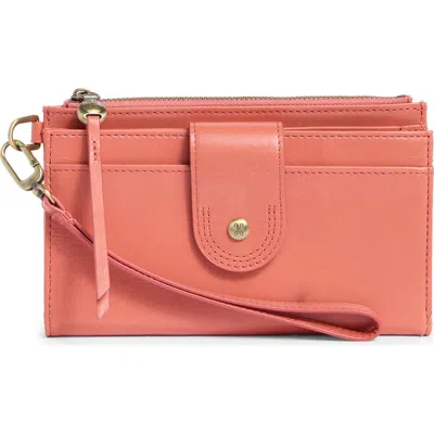 Hobo Kali Leather Phone Wristlet In Pink