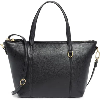 Hobo Kingston Mini Leather Satchel In Black