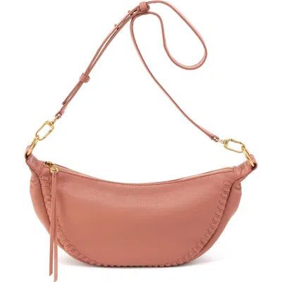Hobo Knox Leather Crescent Crossbody Bag In Pink