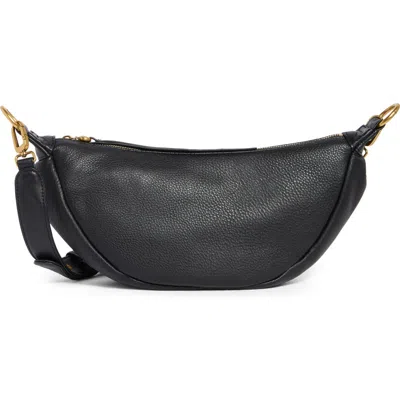 Hobo Knox Sling Leather Crossbody Bag In Black