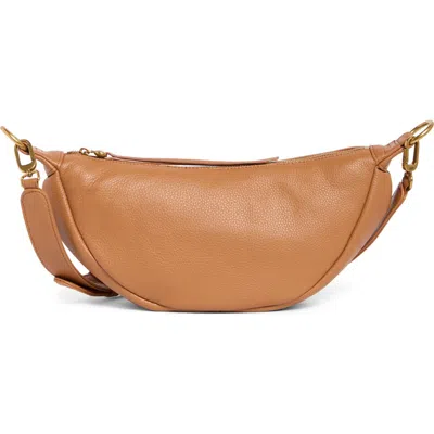 Hobo Knox Sling Leather Crossbody Bag In Orange
