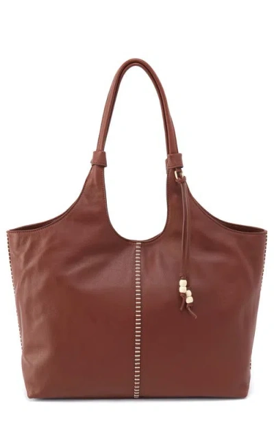 Hobo La Jolla Leather Tote In Brown