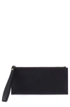 Hobo Large Vida Leather Wristlet In Black  Biscuit