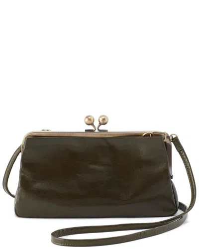 Hobo Lauren Frame Leather Crossbody In Green