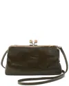 Hobo Lauren Frame Leather Crossbody In Green