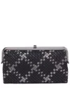 Hobo Lauren Leather Clutch Wallet In Metallic