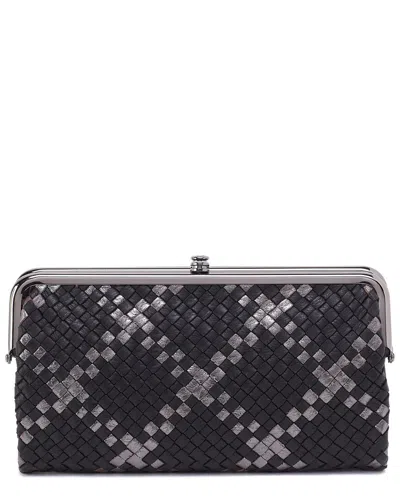 Hobo Lauren Leather Clutch Wallet In Black