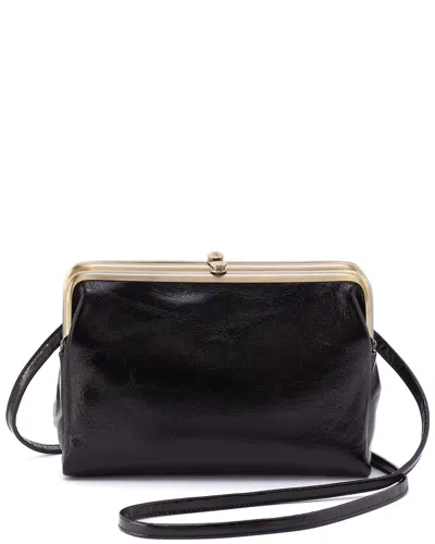 Hobo Lauren Leather Crossbody In Black
