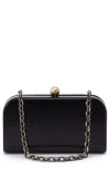 Hobo Women's Lauren Minaudiere Clutch Bag In Polished Black In Black
