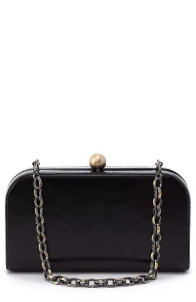 Hobo Women's Lauren Minaudiere Clutch Bag In Polished Black