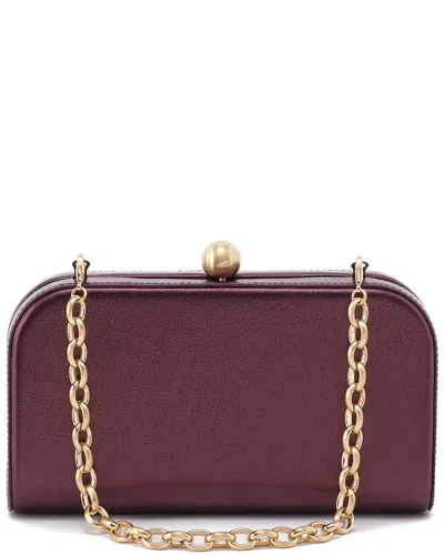 Hobo Lauren Leather Minaudiere In Purple