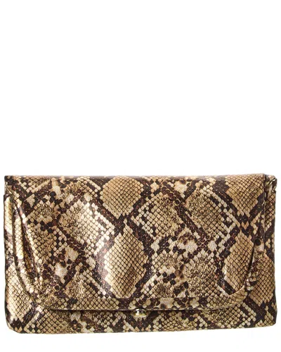 Hobo Lauren Leather Wristlet In Brown