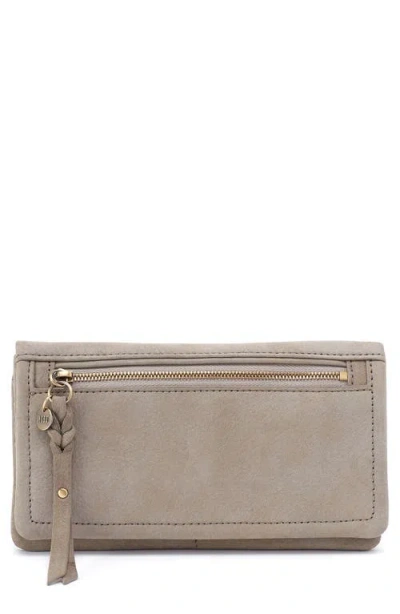 Hobo Leather Bifold Wallet In Gray