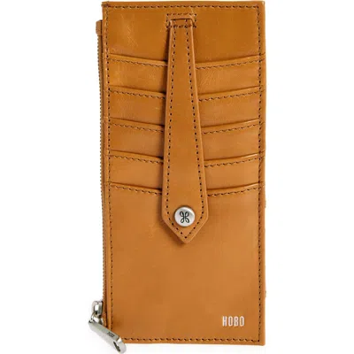 Hobo Linn Leather Wallet In Honey