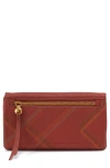 Hobo Lumen Leather Bifold Wallet In Rust