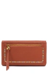 Hobo Lumen Leather Bifold Wallet In Warm Honey