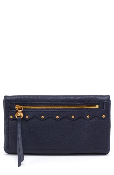 Hobo Lumen Leather Continental Wallet In Black