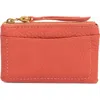 Hobo Lumen Leather Zip Card Case In Brown
