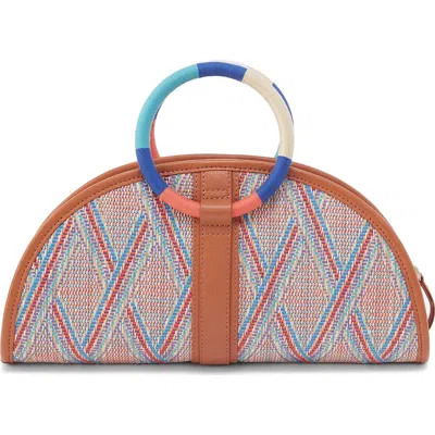 Hobo Luna Raffia Clutch In Sunset Raffia