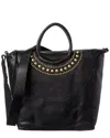 Hobo Maggie Leather Satchel In Black
