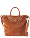 Hobo Maggie Leather Satchel In Brown