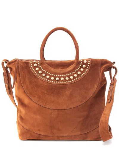 Hobo Maggie Leather Satchel In Brown