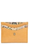 Hobo Max Leather Chain Clip Card Case In Natural