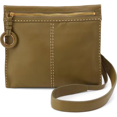Hobo Medium Austin Leather Crossbody Bag In Green