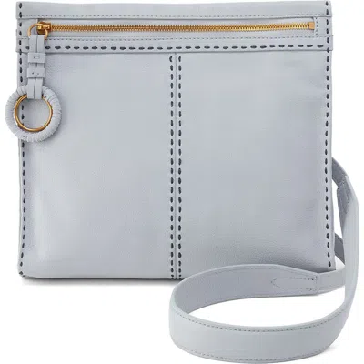 Hobo Medium Austin Leather Crossbody Bag In Blue Pearl