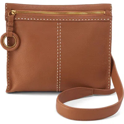 Hobo Medium Austin Leather Crossbody Bag In Warm Honey